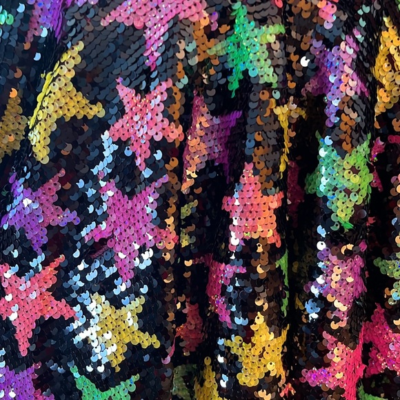 Counting Daisies Girls Size 7/8 Hocus Pocus Black Halloween Sequin Dress lk new - Picture 8 of 8